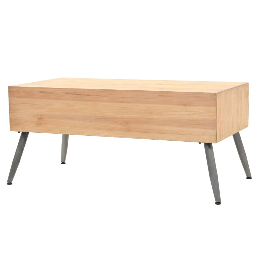 vidaXL Coffee Table Solid Fir Wood vidaXL 115x55x50 cm - Coffee Tables Coffee Table
