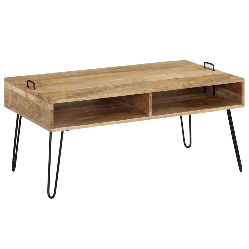 Coffee Table Solid Mango Wood vidaXL 100x60x45 cm by vidaXL
