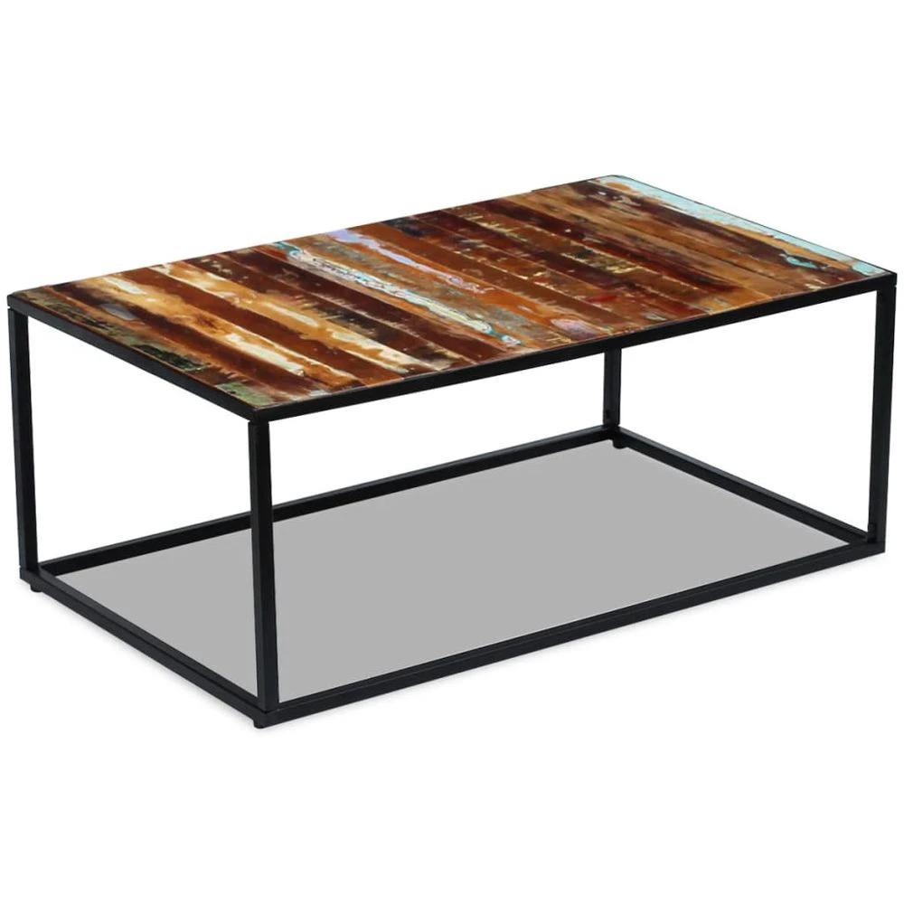 Coffee Table Solid Reclaimed Wood vidaXL 100x60x40 cm by vidaXL