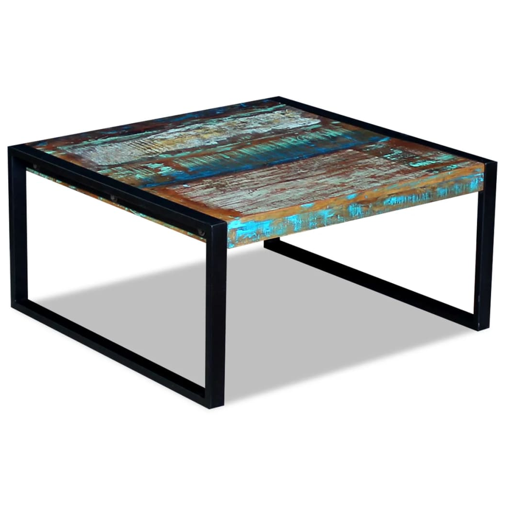 Coffee Table Solid Reclaimed Wood vidaXL 80x80x40 cm by vidaXL