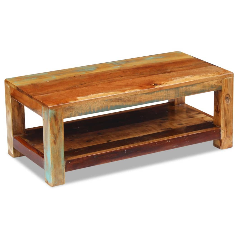 vidaXL Coffee Table Solid Reclaimed Wood vidaXL 90x45x35 cm - Coffee Tables Coffee Table