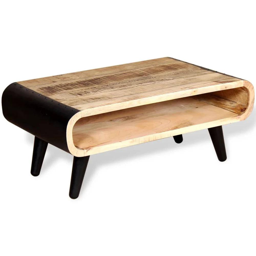 Coffee Table vidaXL Rough Mango Wood 90x55x39 cm by vidaXL