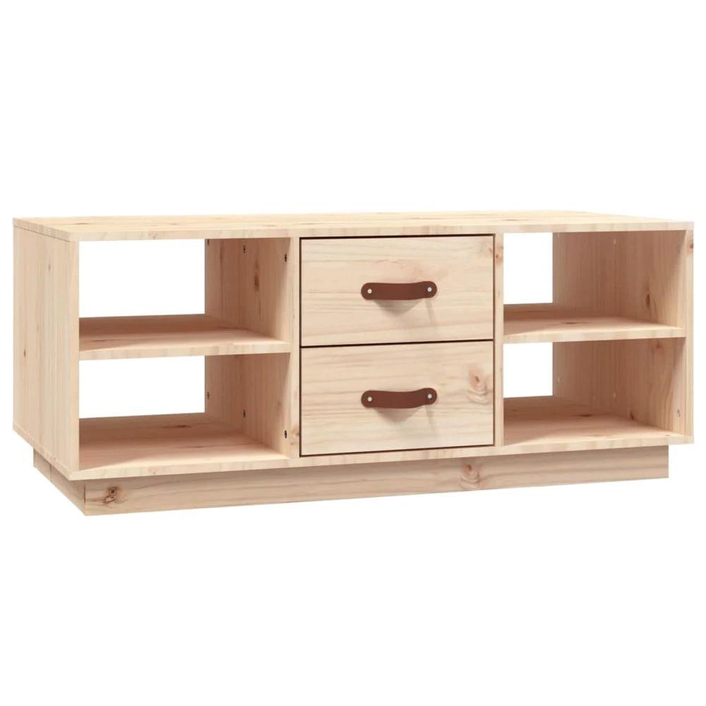 Coffee Table 100x50x41 cm vidaXL Solid Wood Pine by vidaXL