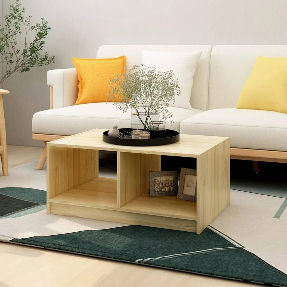 vidaXL Coffee Table 75x50x33.5 cm vidaXL Solid Pinewood - Coffee Tables Coffee Table