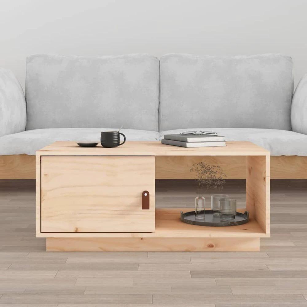 vidaXL Coffee Table 80x50x35.5 cm vidaXL Solid Wood Pine - Coffee Tables Coffee Table