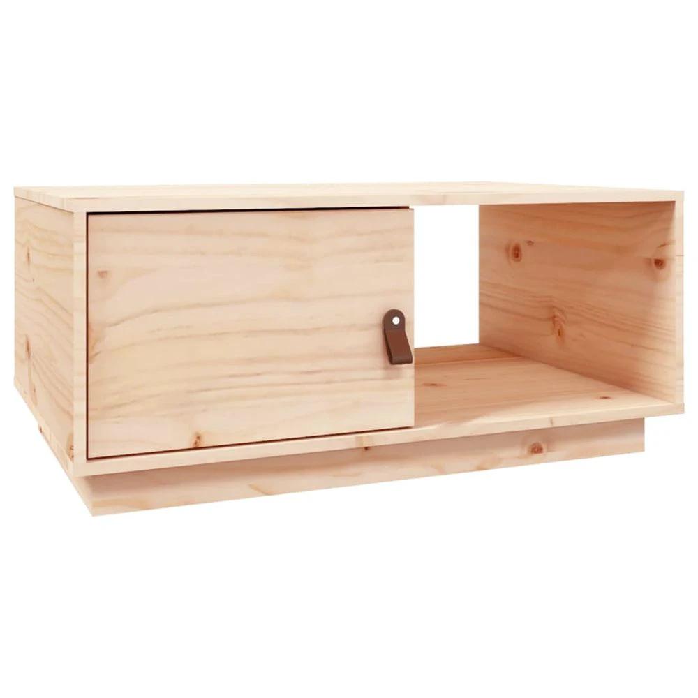 Coffee Table 80x50x35.5 cm vidaXL Solid Wood Pine by vidaXL