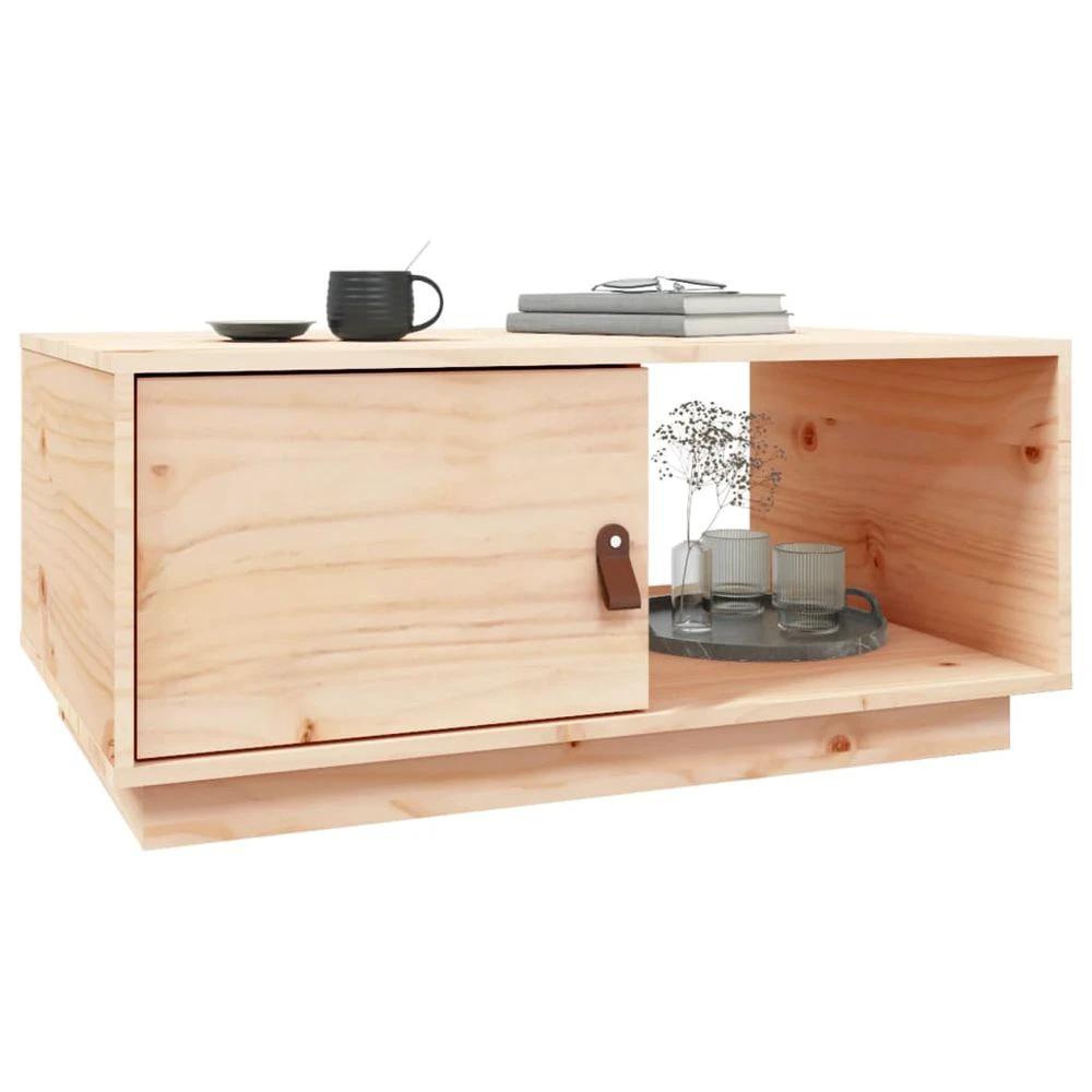 Coffee Table 80x50x35.5 cm vidaXL Solid Wood Pine by vidaXL