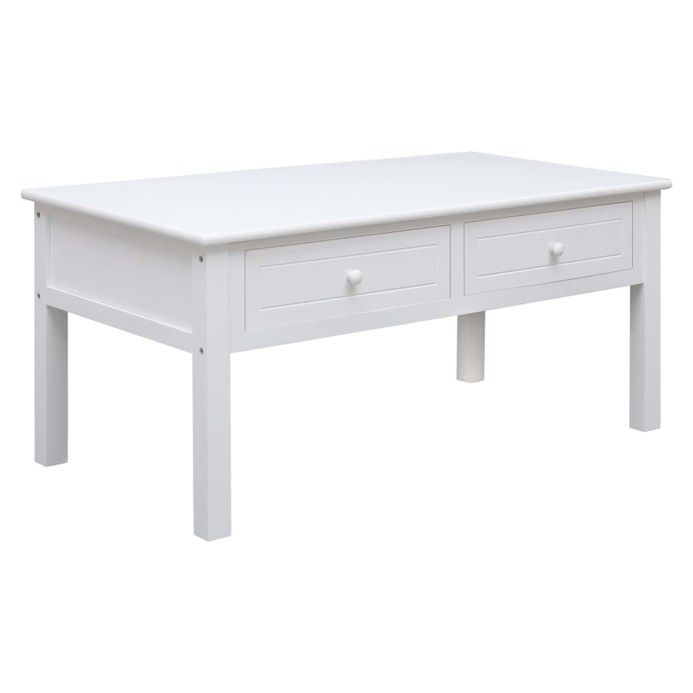 vidaXL Coffee Table White 100x50x45 cm Wood vidaXL - Coffee Tables Coffee Table