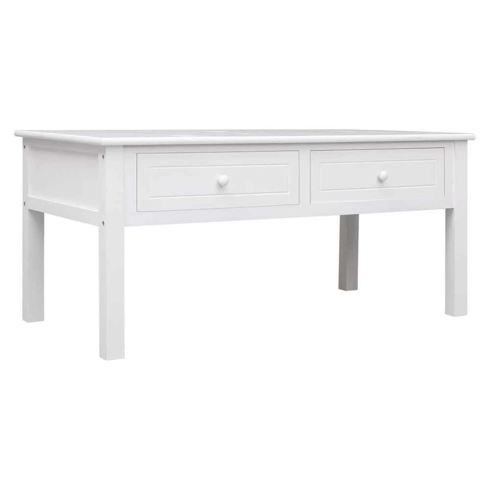 vidaXL Coffee Table White 100x50x45 cm Wood vidaXL - Coffee Tables Coffee Table