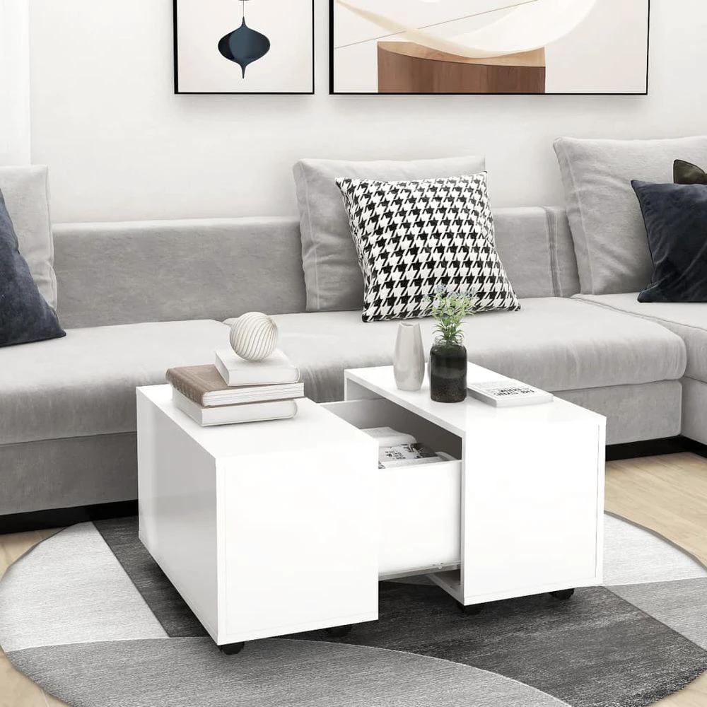 Coffee Table White 60x60x38 cm vidaXL Engineered Wood by vidaXL