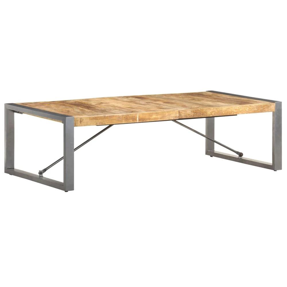 Coffee Table 140x140x40 cm vidaXL Rough Mango Wood by vidaXL