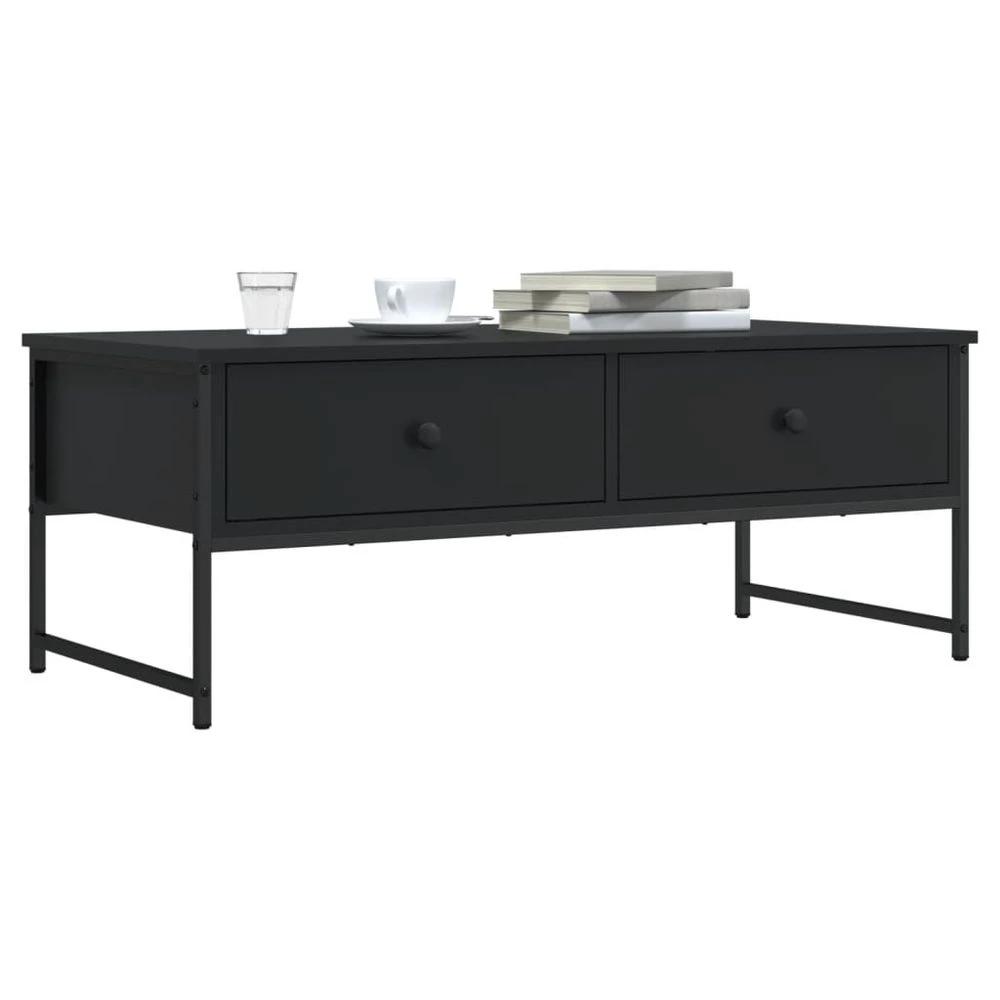 vidaXL Coffee Table Black 101x49x39.5 cm vidaXL Engineered Wood - Coffee Tables Coffee Table