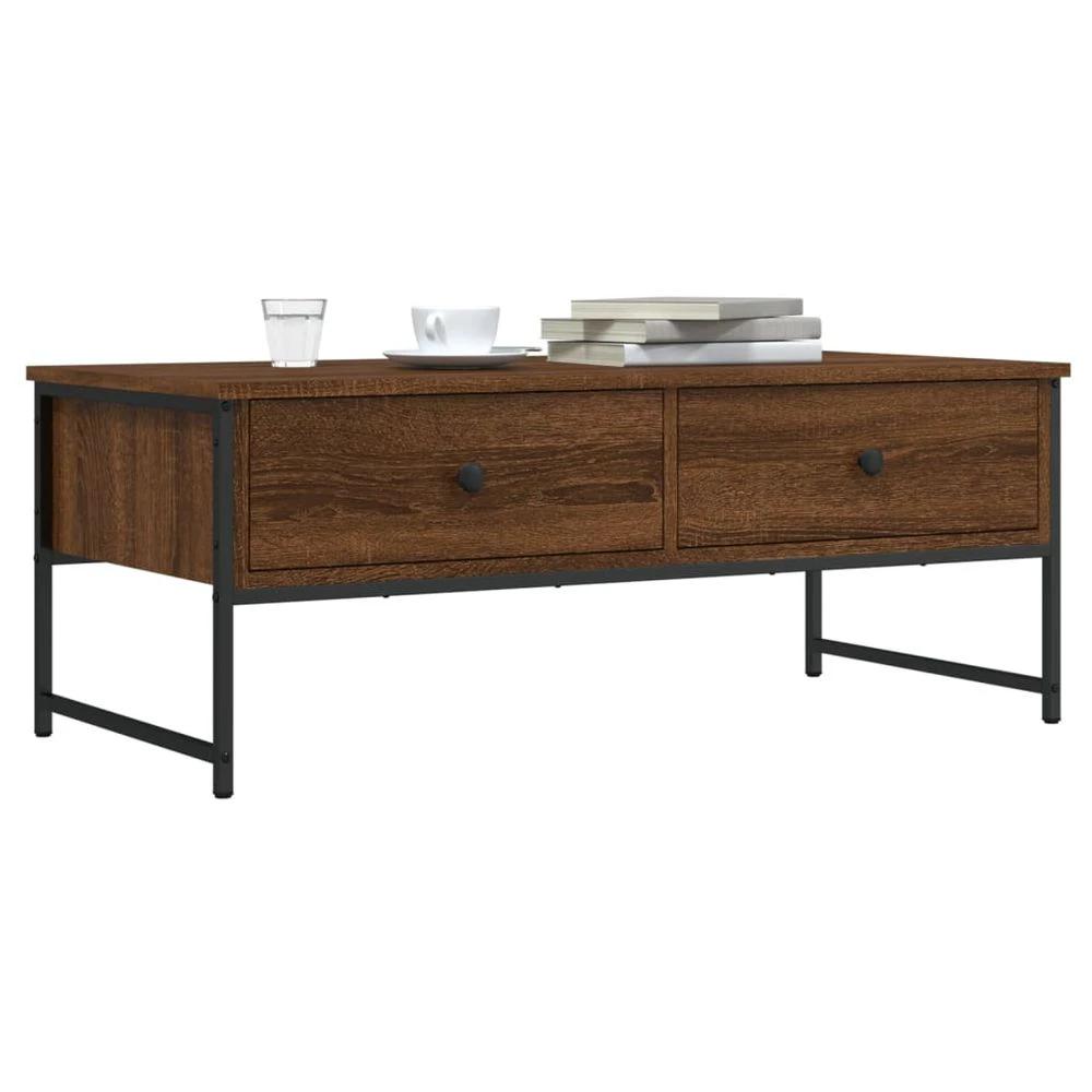 vidaXL Coffee Table Black 101x49x39.5 cm vidaXL Engineered Wood - Coffee Tables Coffee Table