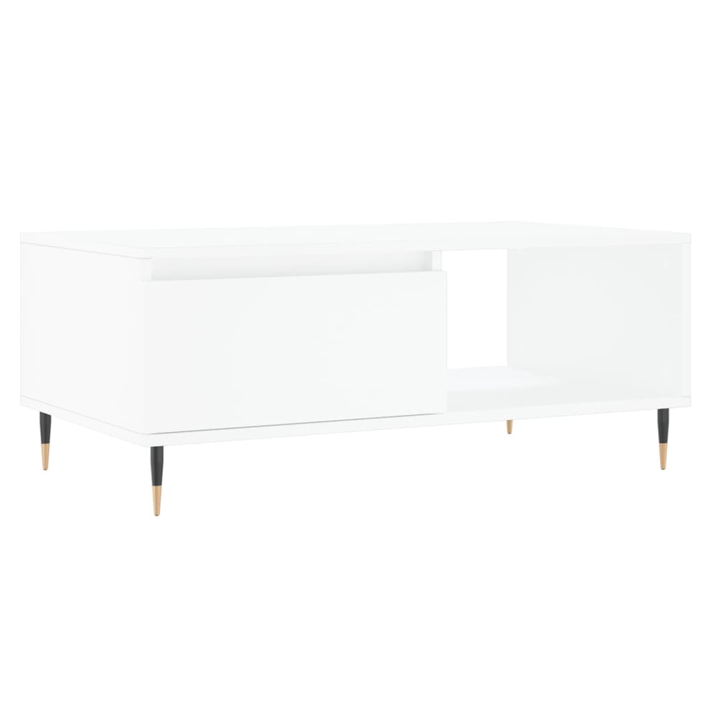 vidaXL Coffee Table White 90x50x36.5 cm vidaXL - Engineered Wood - Coffee Tables Coffee Table