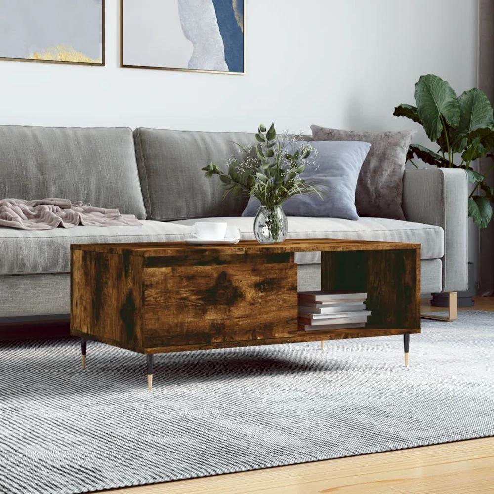 vidaXL Coffee Table White 90x50x36.5 cm vidaXL - Engineered Wood - Coffee Tables Coffee Table