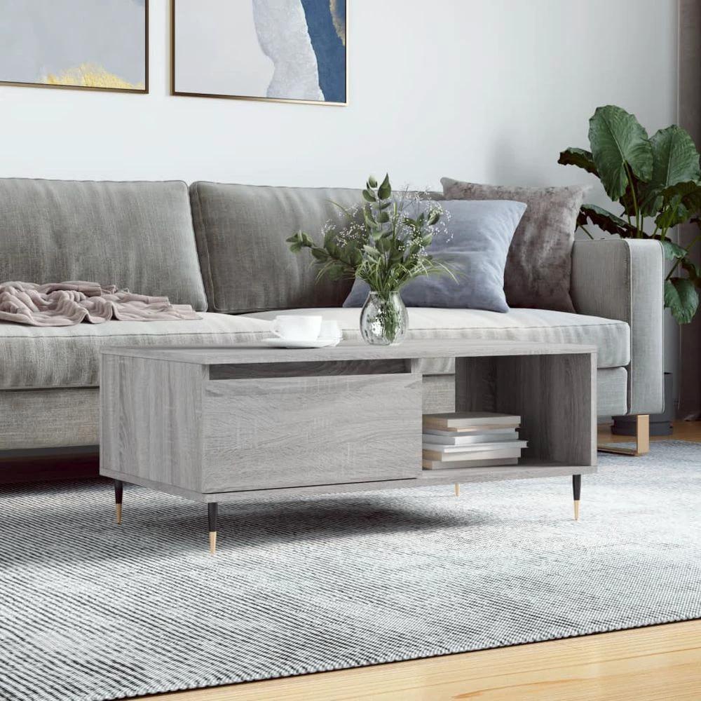 vidaXL Coffee Table White 90x50x36.5 cm vidaXL - Engineered Wood - Coffee Tables Coffee Table