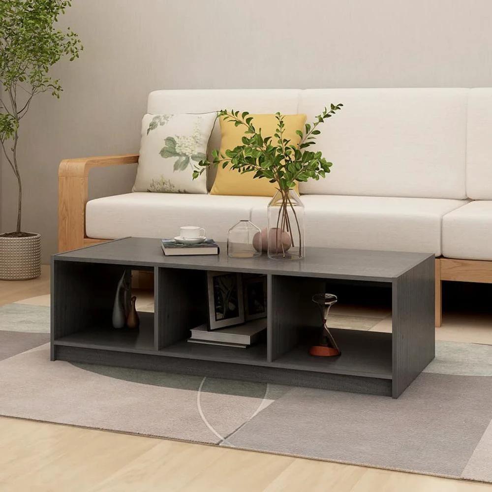 Coffee Table 110x50x34 cm vidaXL Solid Pinewood by vidaXL
