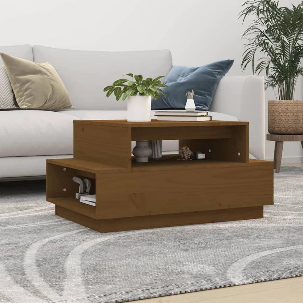 vidaXL Coffee Table 80x55x40.5 cm vidaXL Solid Wood Pine - Coffee Tables Coffee Table