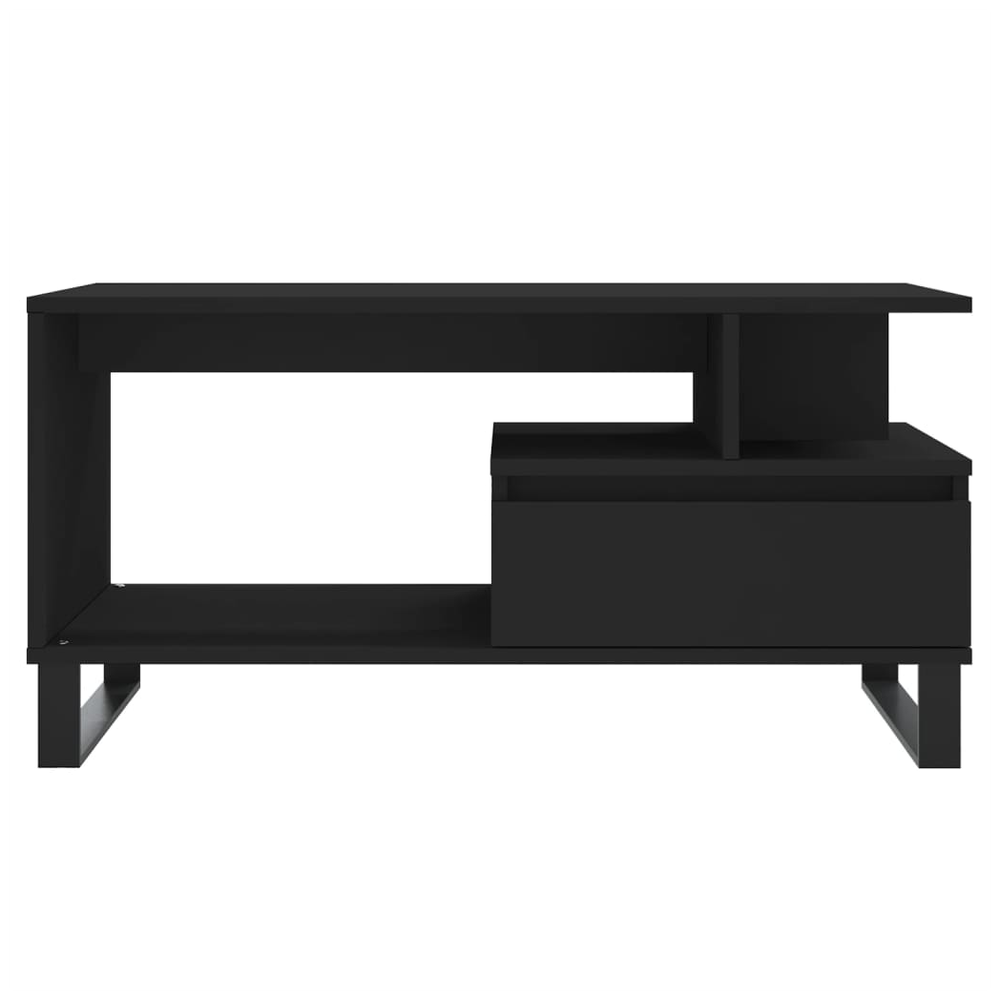 vidaXL Coffee Table Black 90x49x45 cm vidaXL Engineered Wood - Coffee Tables Coffee Table