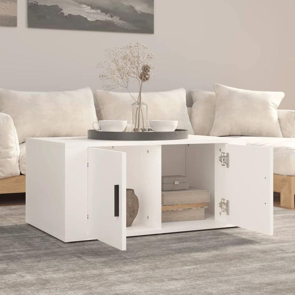 vidaXL Coffee Table White 80x50x36 cm vidaXL Engineered Wood - Coffee Tables Coffee Table