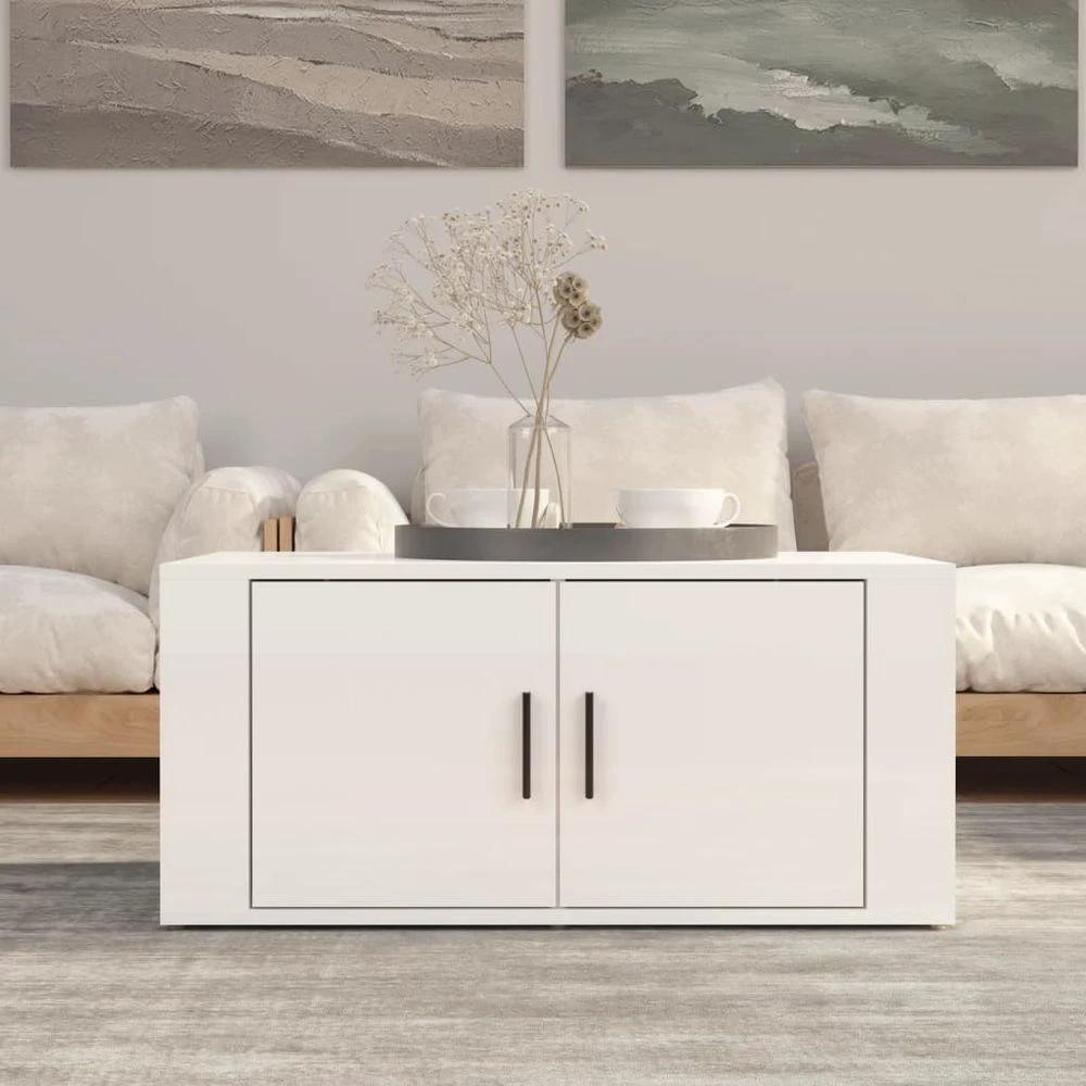 vidaXL Coffee Table White 80x50x36 cm vidaXL Engineered Wood - Coffee Tables Coffee Table