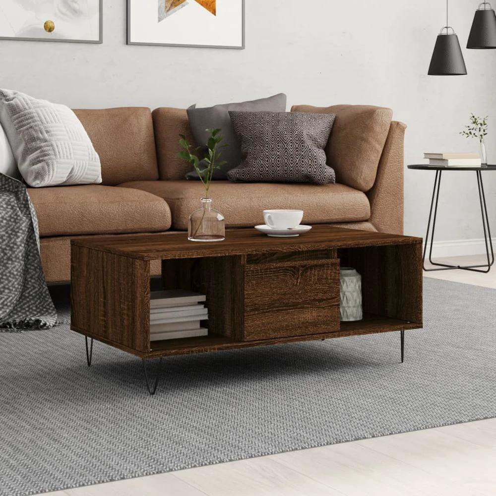 vidaXL White Coffee Table White 90x50x36.5 cm vidaXL Engineered Wood - Coffee Tables Coffee Table