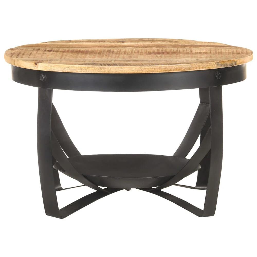 vidaXL Coffee Table Ø68x43 cm vidaXL Rough Mango Wood - Coffee Tables Coffee Table