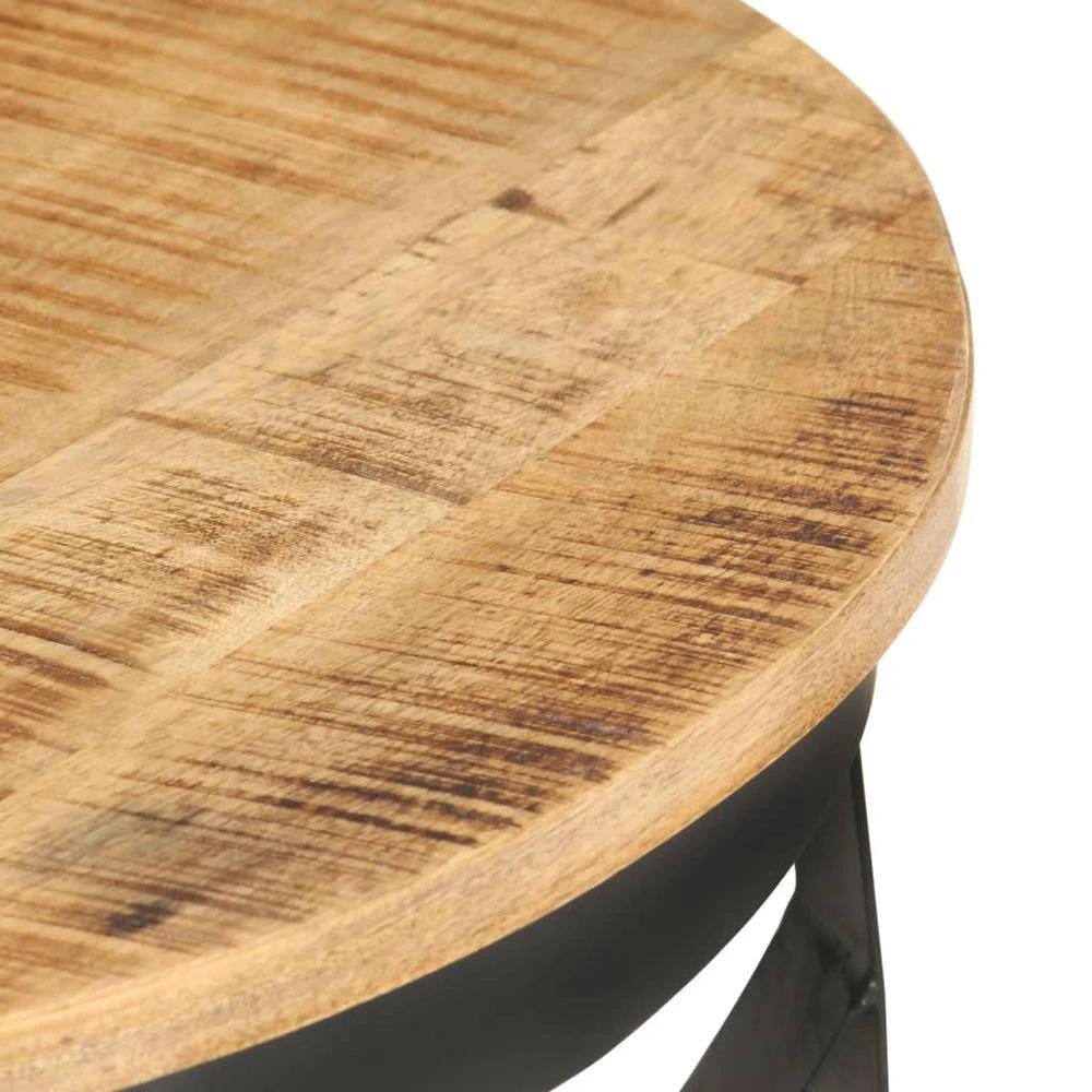 vidaXL Coffee Table Ø68x43 cm vidaXL Rough Mango Wood - Coffee Tables Coffee Table