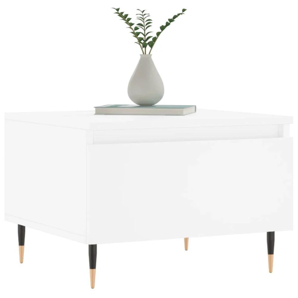 Coffee Table White 50x46x35 cm vidaXL Engineered Wood by vidaXL