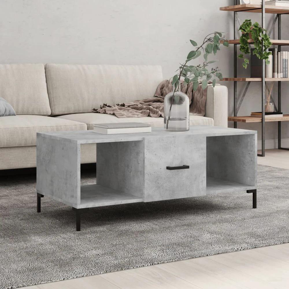 Coffee Table White 102x50x40 cm vidaXL Engineered Wood by vidaXL