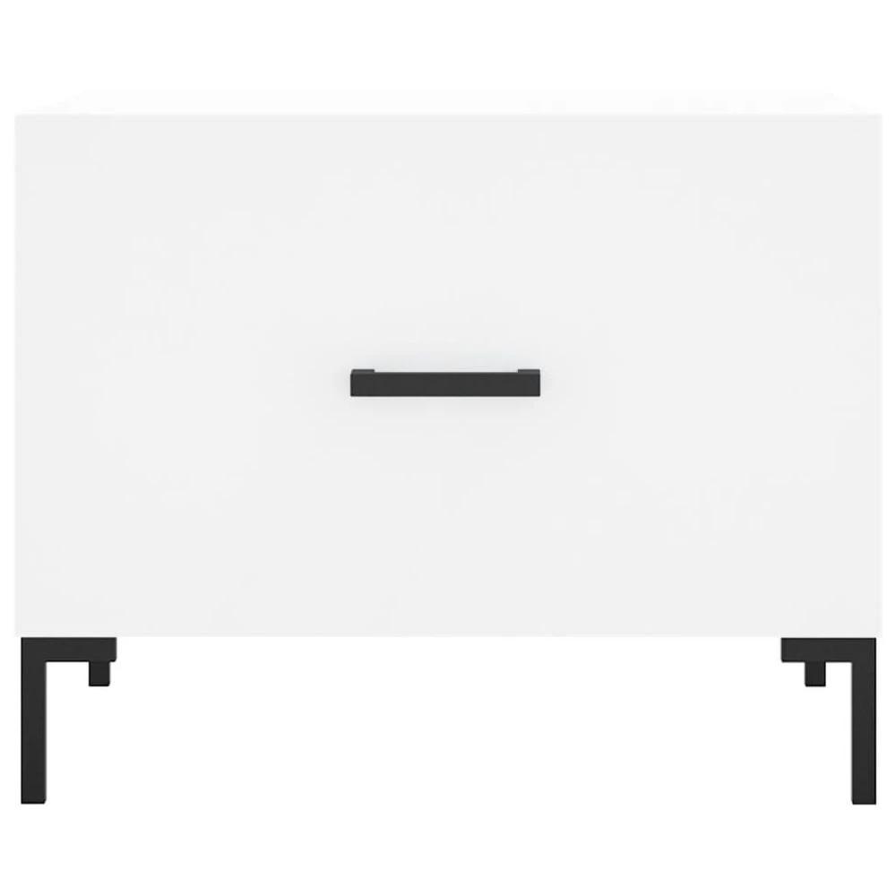 vidaXL Coffee Table White 50x50x40 cm vidaXL Engineered Wood - Coffee Tables Coffee Table