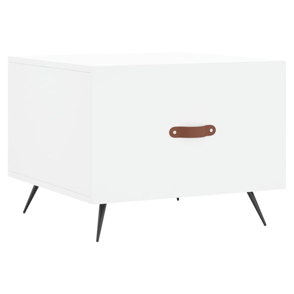 vidaXL Coffee Table White 50x50x40 cm vidaXL Engineered Wood - Coffee Tables Coffee Table
