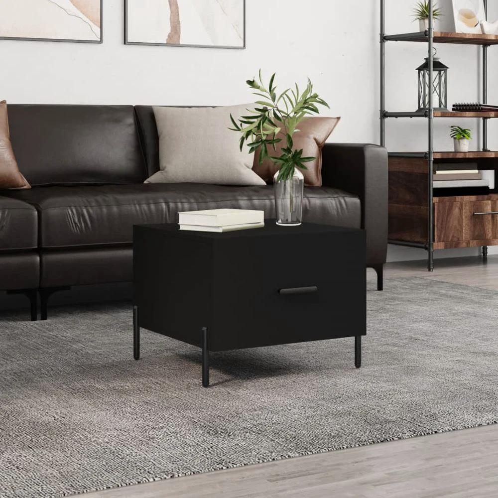 Coffee Table White 50x50x40 cm vidaXL Engineered Wood by vidaXL