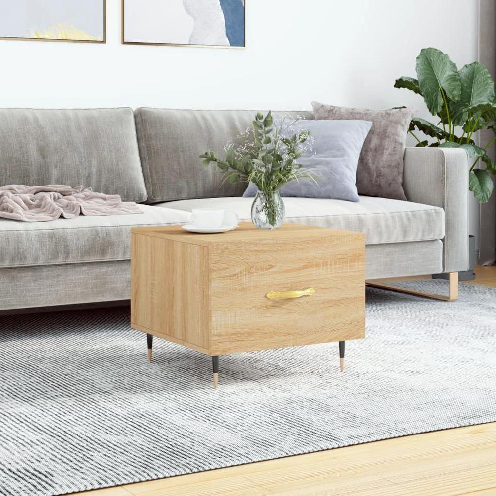 vidaXL Coffee Table White 50x50x40 cm vidaXL Engineered Wood - Coffee Tables Coffee Table
