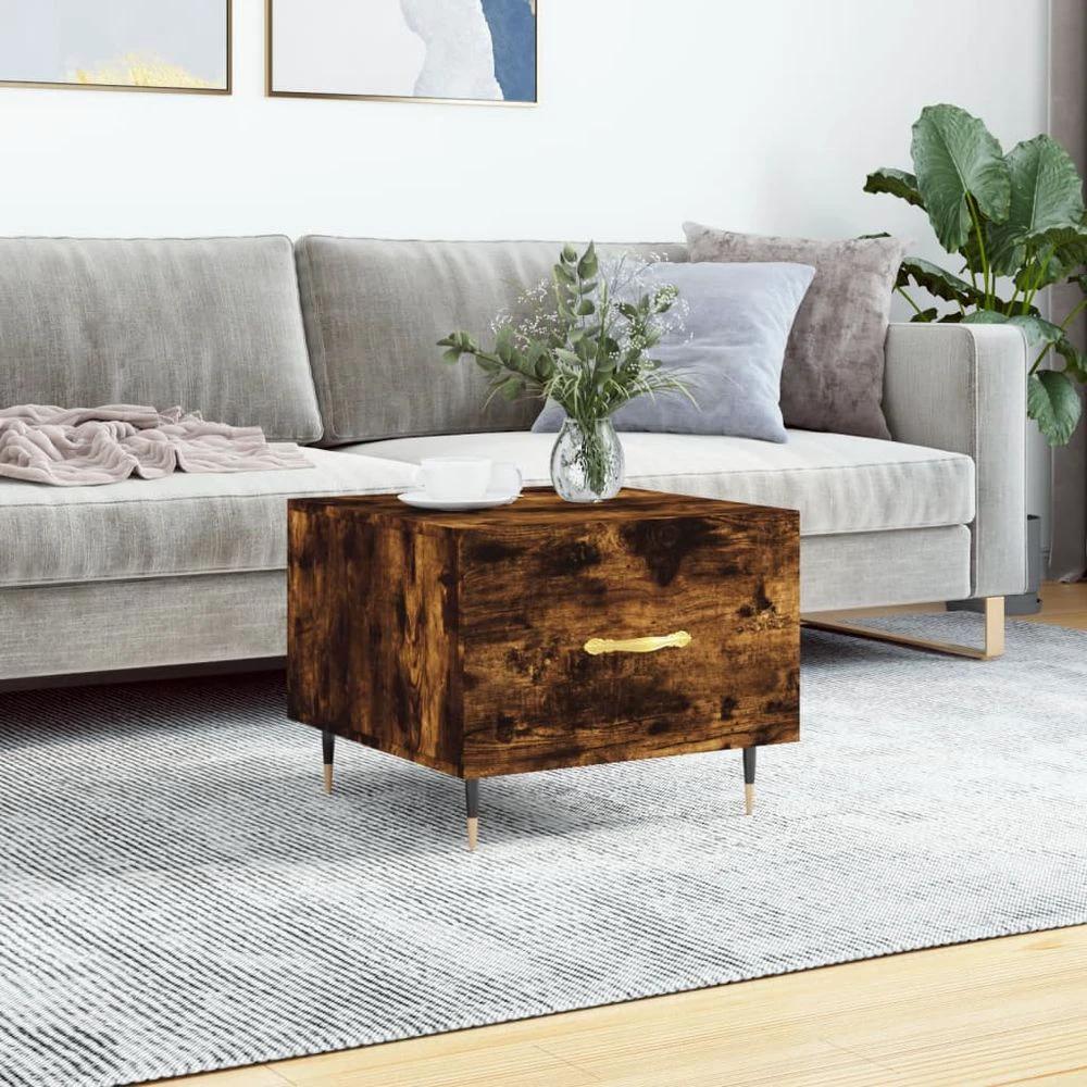 vidaXL Coffee Table White 50x50x40 cm vidaXL Engineered Wood - Coffee Tables Coffee Table
