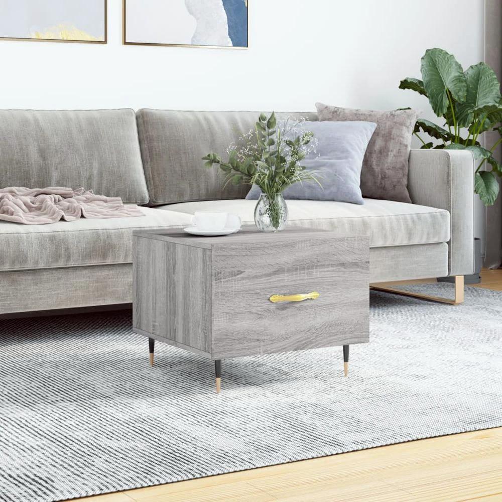 vidaXL Coffee Table White 50x50x40 cm vidaXL Engineered Wood - Coffee Tables Coffee Table