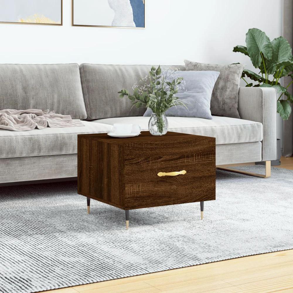 vidaXL Coffee Table White 50x50x40 cm vidaXL Engineered Wood - Coffee Tables Coffee Table