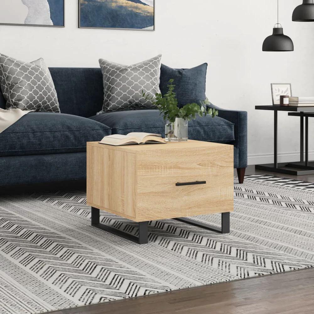 vidaXL Coffee Table White 50x50x40 cm vidaXL Engineered Wood - Coffee Tables Coffee Table