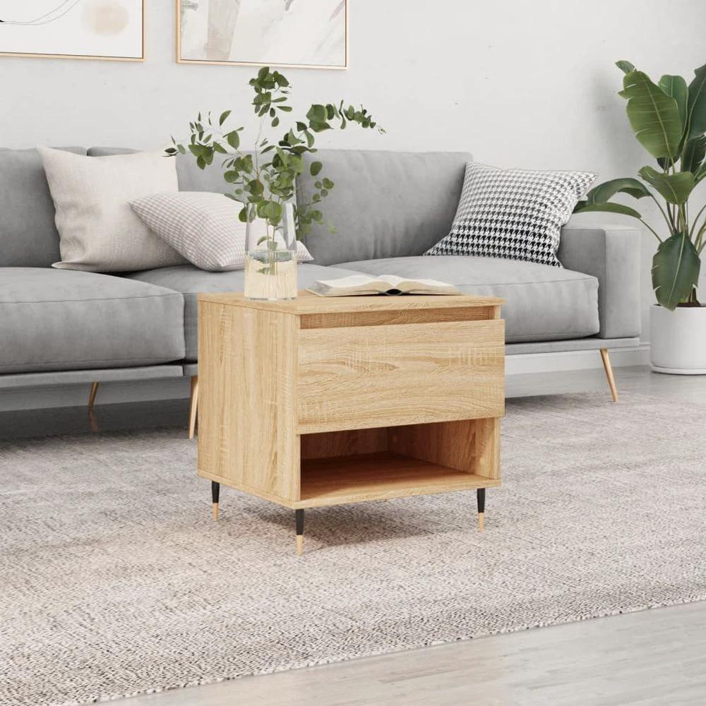 Coffee Table White 50x46x50 cm vidaXL Engineered Wood by vidaXL