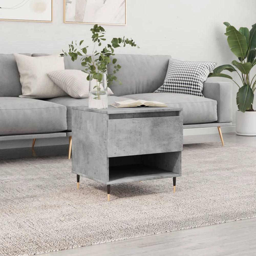 Coffee Table White 50x46x50 cm vidaXL Engineered Wood by vidaXL