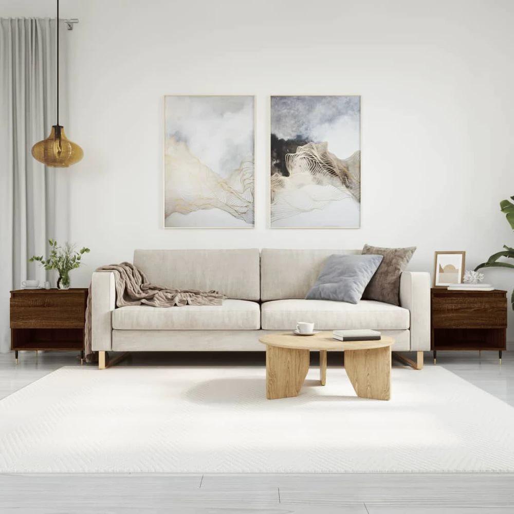 Coffee Table White 50x46x50 cm vidaXL Engineered Wood by vidaXL
