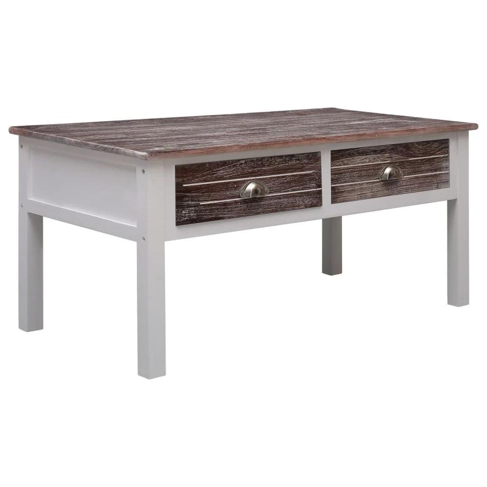 vidaXL Coffee Table vidaXL Grey 100x50x45 cm Wood - Coffee Tables Coffee Table