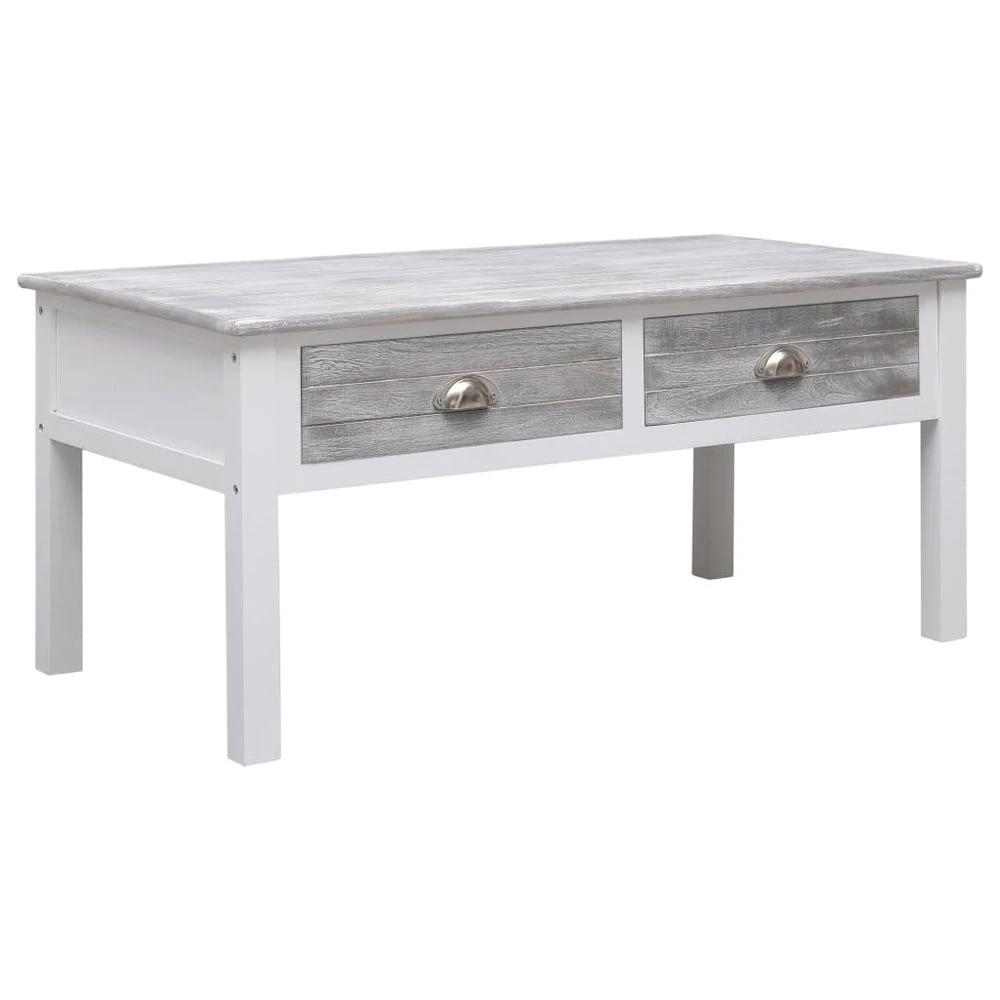 vidaXL Coffee Table vidaXL Grey 100x50x45 cm Wood - Coffee Tables Coffee Table