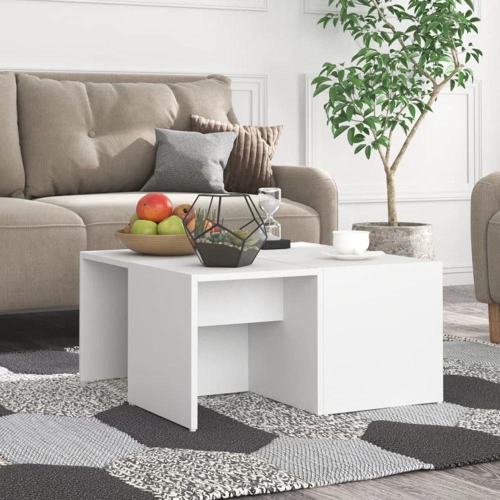 vidaXL Coffee Tables 4 pcs White 33x33x33 cm vidaXL Engineered Wood - Coffee Tables Coffee Table