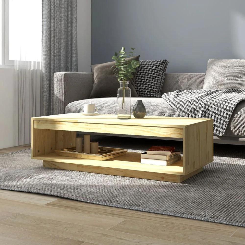 Coffee Table 110x50x33.5 cm vidaXL Solid Pinewood by vidaXL