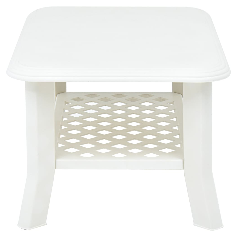 vidaXL Coffee Table vidaXL White 90x60x46 cm Plastic - Coffee Tables Coffee Table