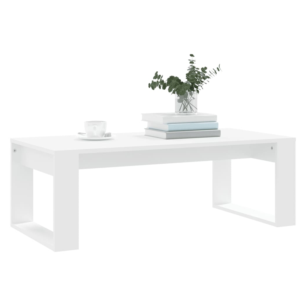 Coffee Table White 102x50x35 cm vidaXL Engineered Wood by vidaXL