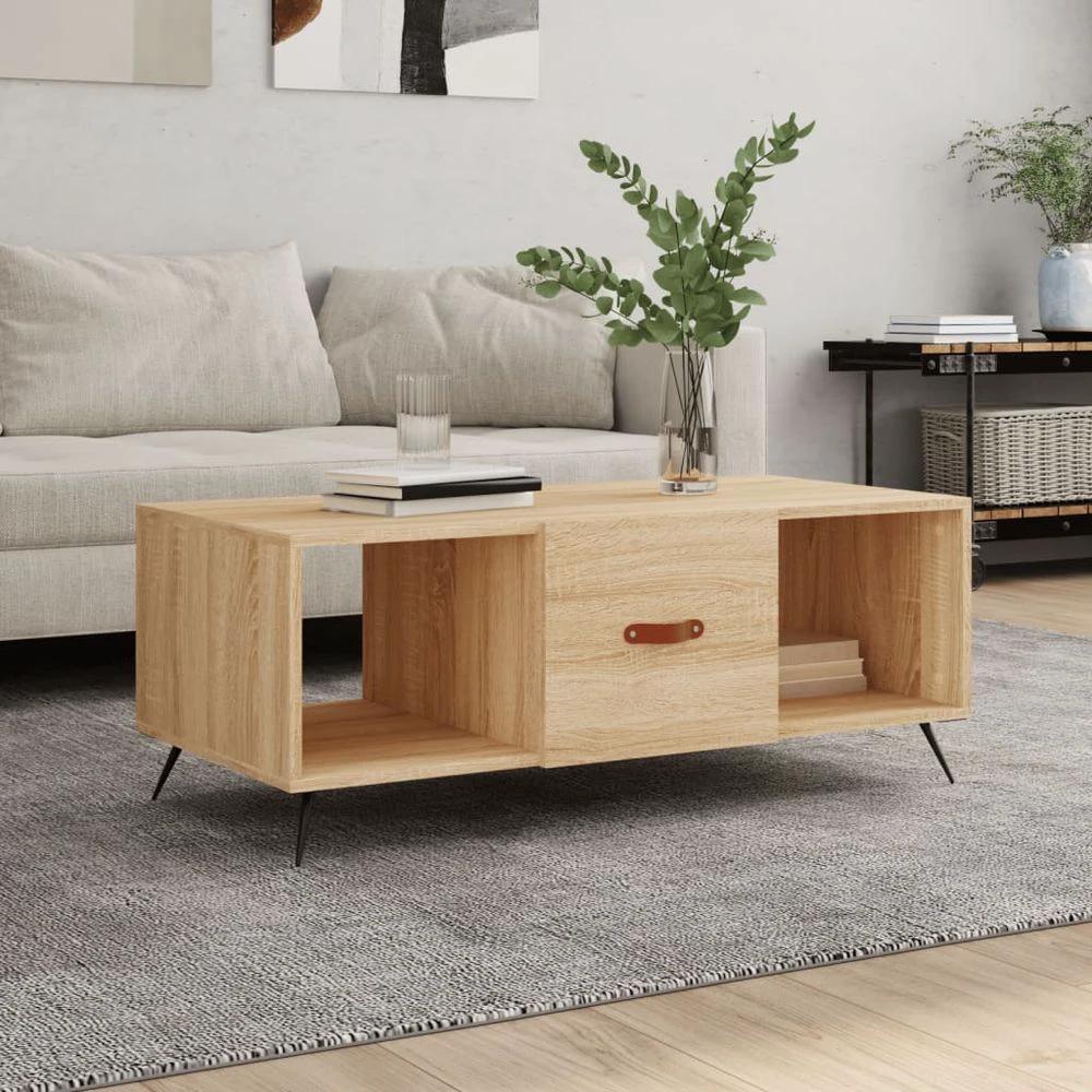 Coffee Table White 102x50x40 cm vidaXL Engineered Wood by vidaXL