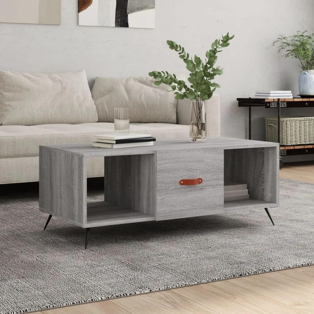 Coffee Table White 102x50x40 cm vidaXL Engineered Wood by vidaXL