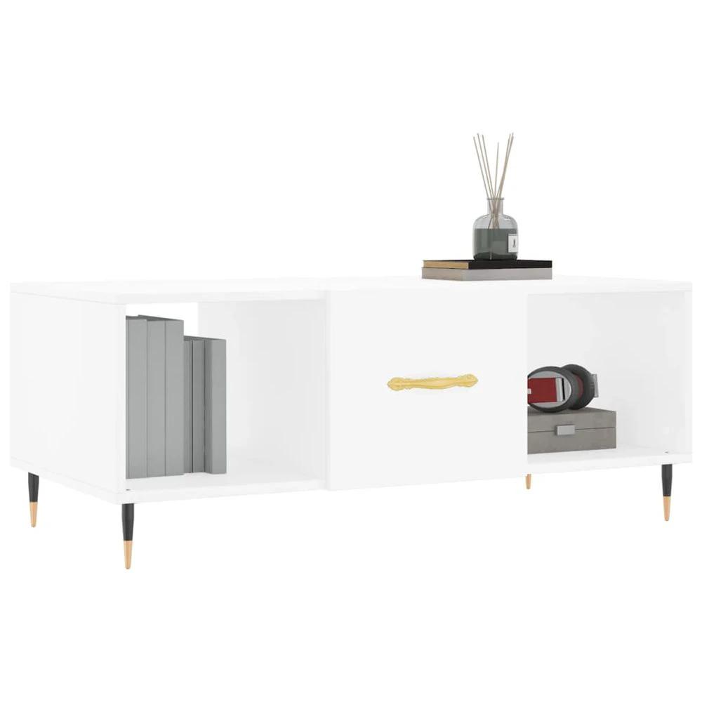 Coffee Table White 102x50x40 cm vidaXL Engineered Wood by vidaXL